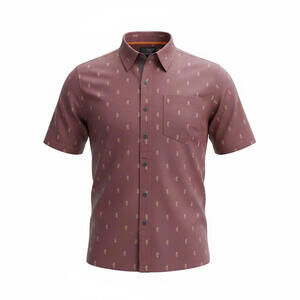 5.11 Tactical Shirt Mens XL Short Sleeve Button Front Maroon Casual Pineapple